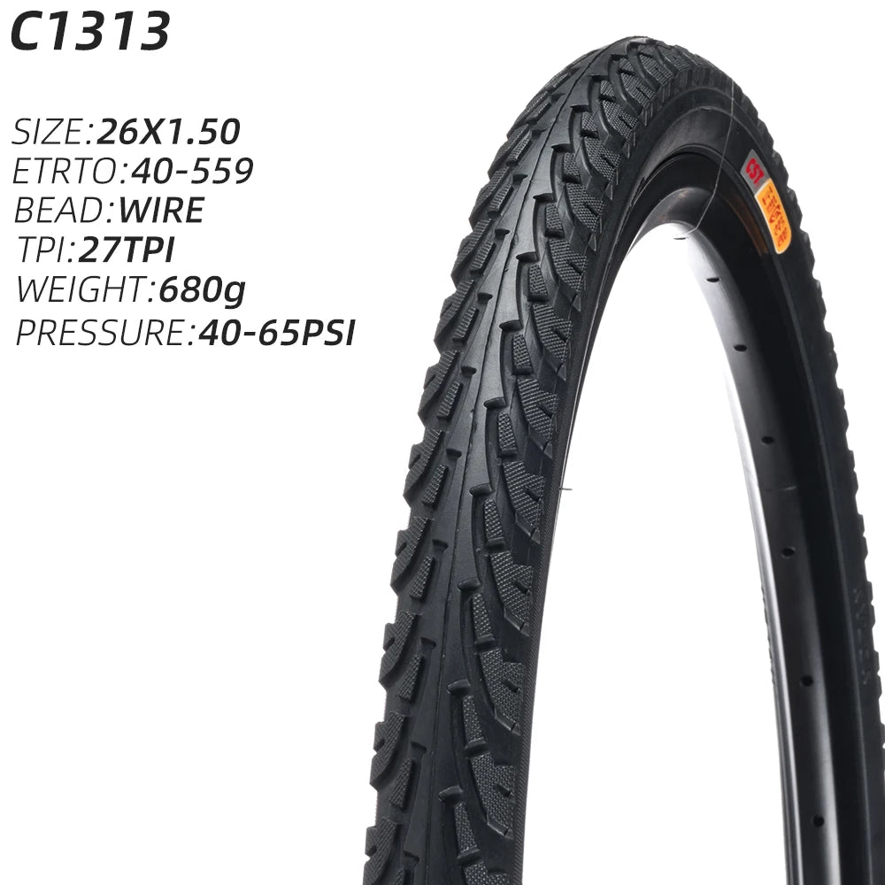 CST C-1313 Urban Commuting Mountain Bike Tire Wear-Resistant Anti-Slip Size: 26×1.50 / 40-559 27TPI