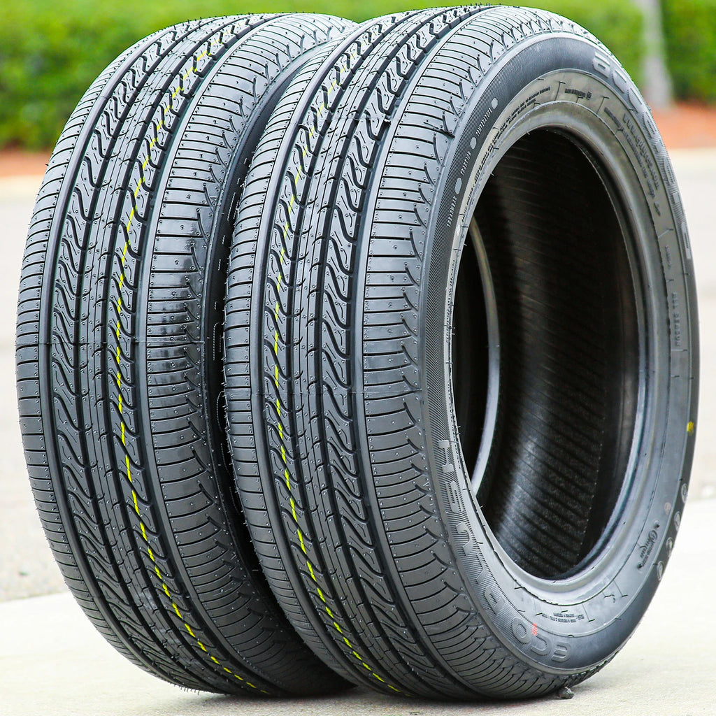 2 Accelera Eco Plush 155/65R14 75H All Season Tires 45k Mi Warranty UTQG 400AA