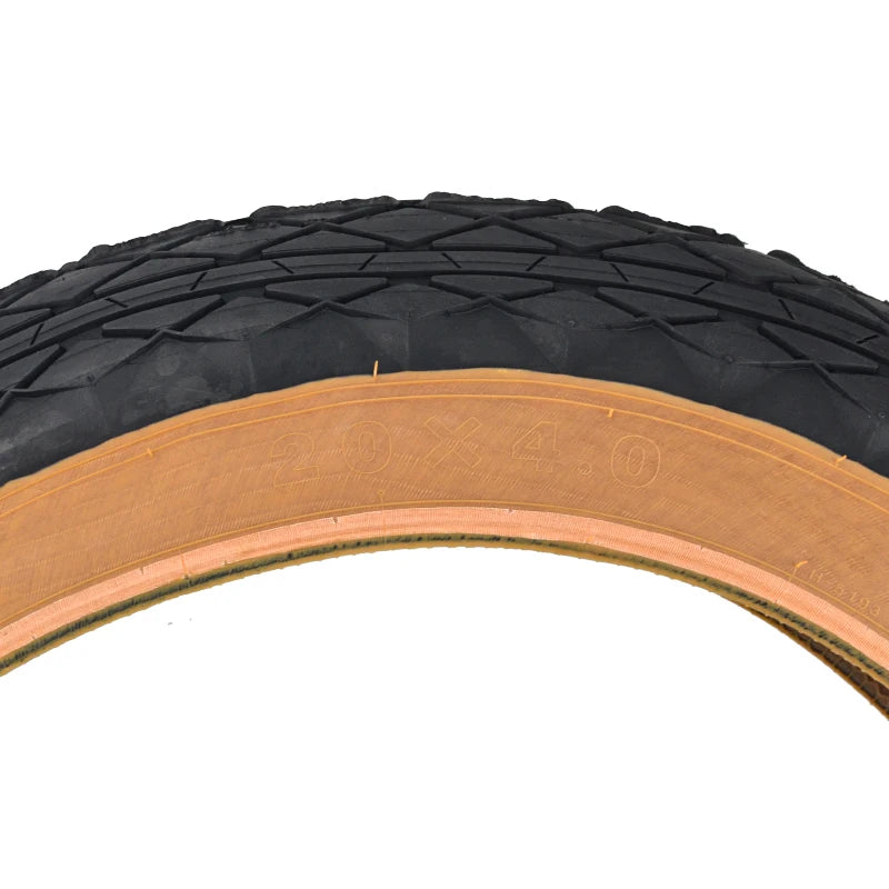 CHAOYANG ARISUN 20x4.0 Fat Tire Snow Bicycle Mobilebike 20PSI Brown Edge Anti-slip Electric Beach 60TPI Bike MTB Bicycle Tire