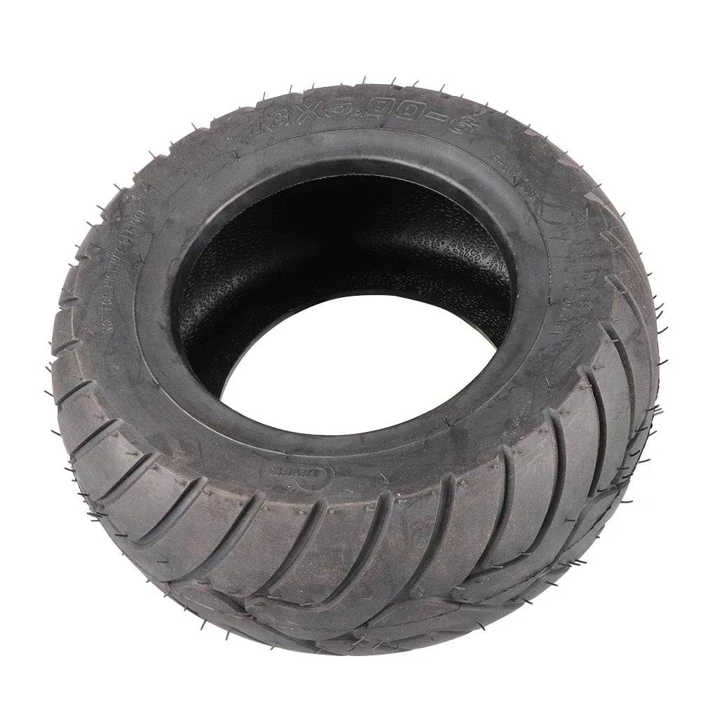 13X5.00-6 Electric Scooter Tire Rubber Wear-Resistant Vacuum Tire for 13-Inch Beach Car and Electric Scooter Tire Replacement