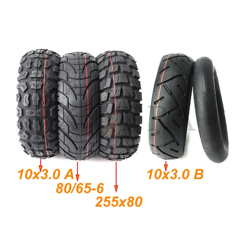 10 Inch Off Road City Tire Inner Tube Inflatable Tyre for Speedual Grace  Zero X Kugoo M4 Pro X3 255x80 80/65-6