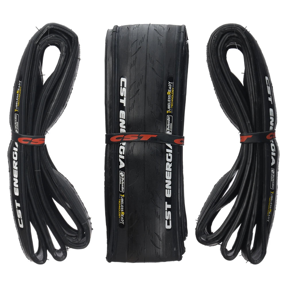 CST C-3045 Road Bike Tire Sizes: 700×25C / 700×28C TLR Lightweight Racing Low Rolling Resistance Puncture-Proof