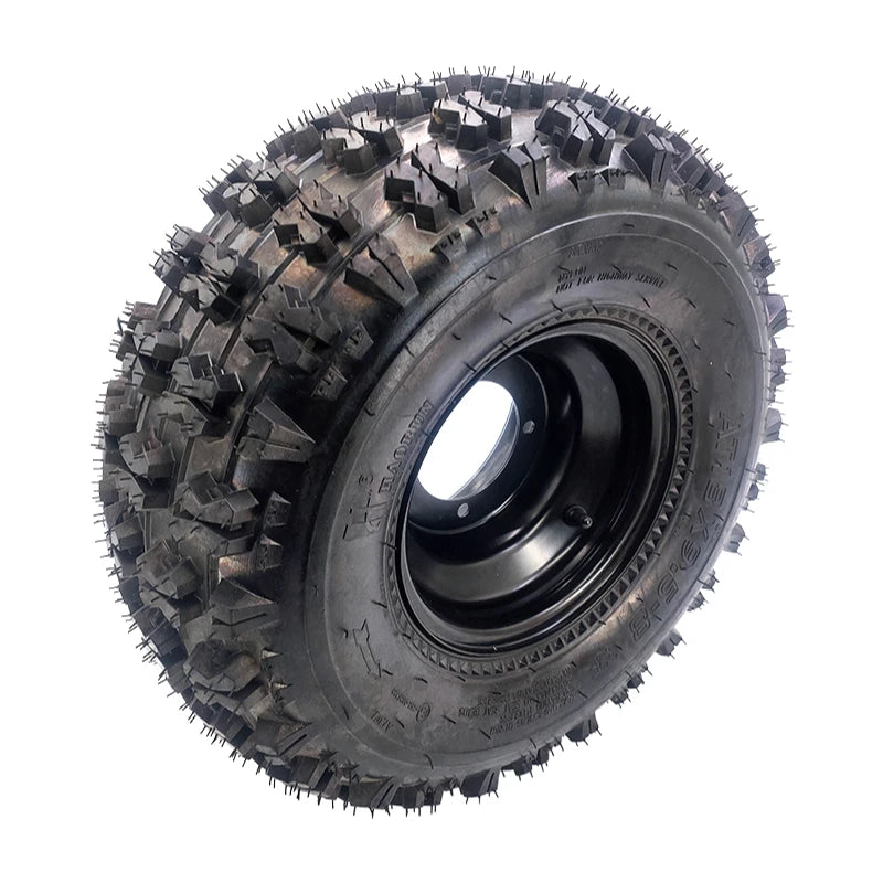 18x9.50-8 Tire & Wheel Assembly Tubeless 4PR 18x9.5-8  ATV Go Kart Quad Buggy 8" Iron Rim 4-Lug 110mm