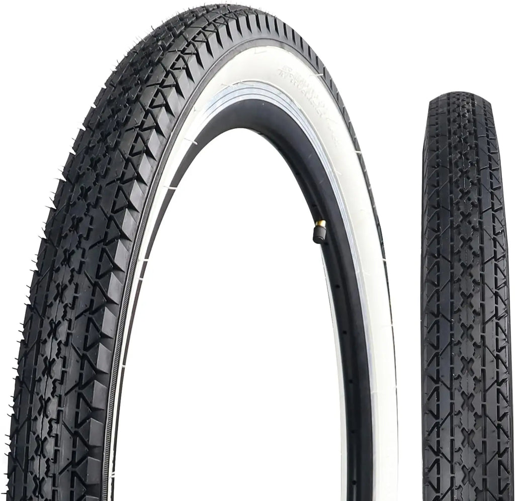 ZUKKA 1 Pack 24/26 x 2.125 Bike Tires Folding Replacement for Beach Cruiser Bike Bicycle Tires for Commuter Bikes