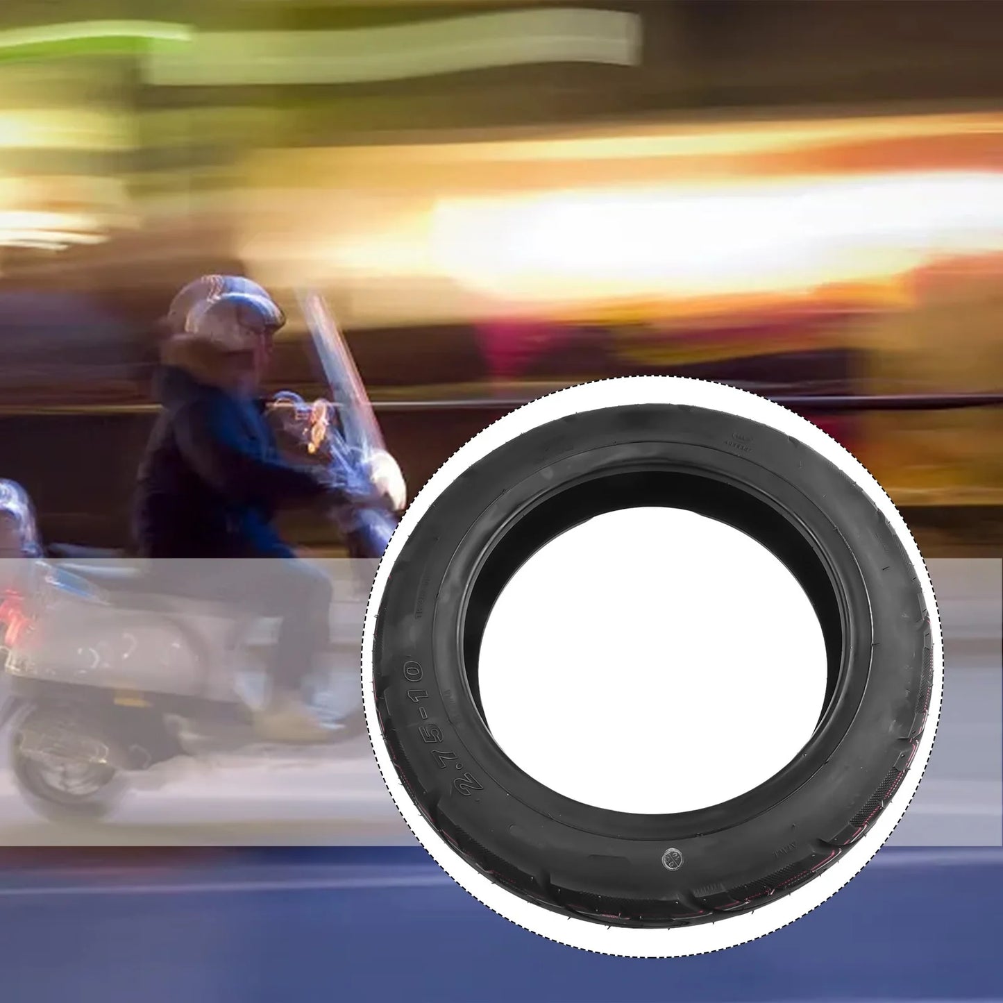 14 Inch Tubeless Rubber Tire for E Bikes 2 75 10 Size Designed for Compatibility with Various For Electric Bike Models