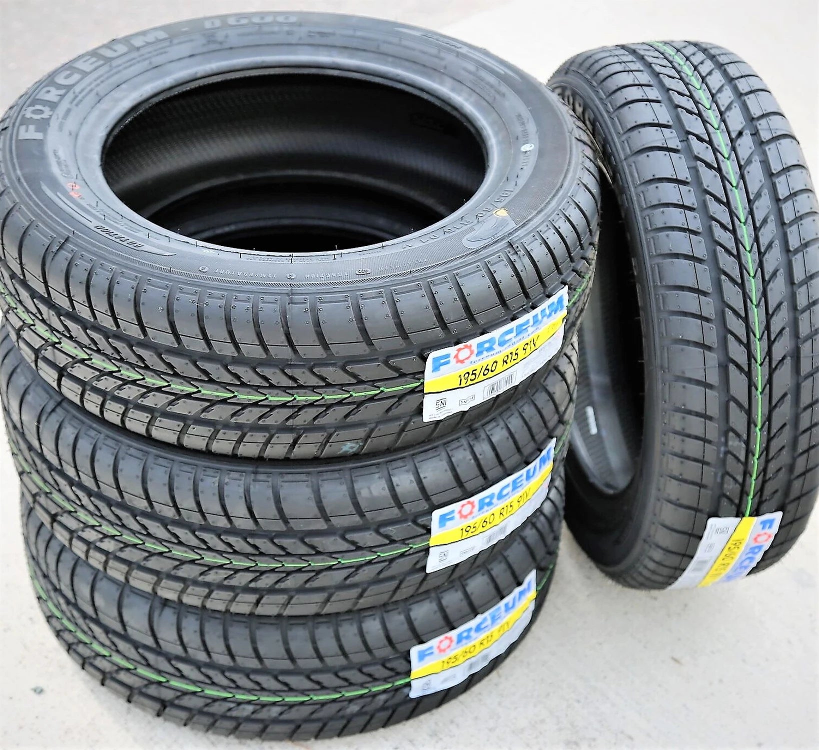 4 New Forceum D600 195/60R15 91V All Season Tire