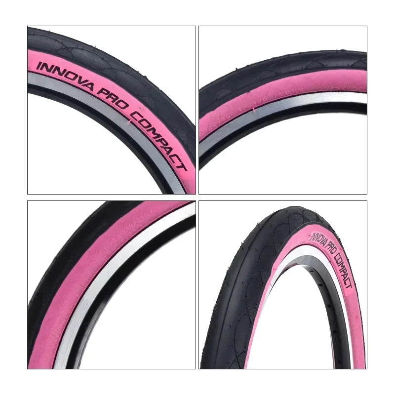 INNOVA Original 16x1 3/8 37-349 Folding/Wired Tire IA-2242 for Brompton K3 Mini 349 Fold Bicycle Tire BMX Half Bald Tires