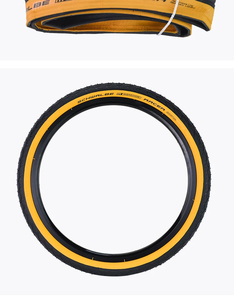 SCHWALBE Original Marathon Racer/One/Kojak Folding Tire 32-349/35-349 for Brompton Folding Bicycle BMX Bike Cycling Parts