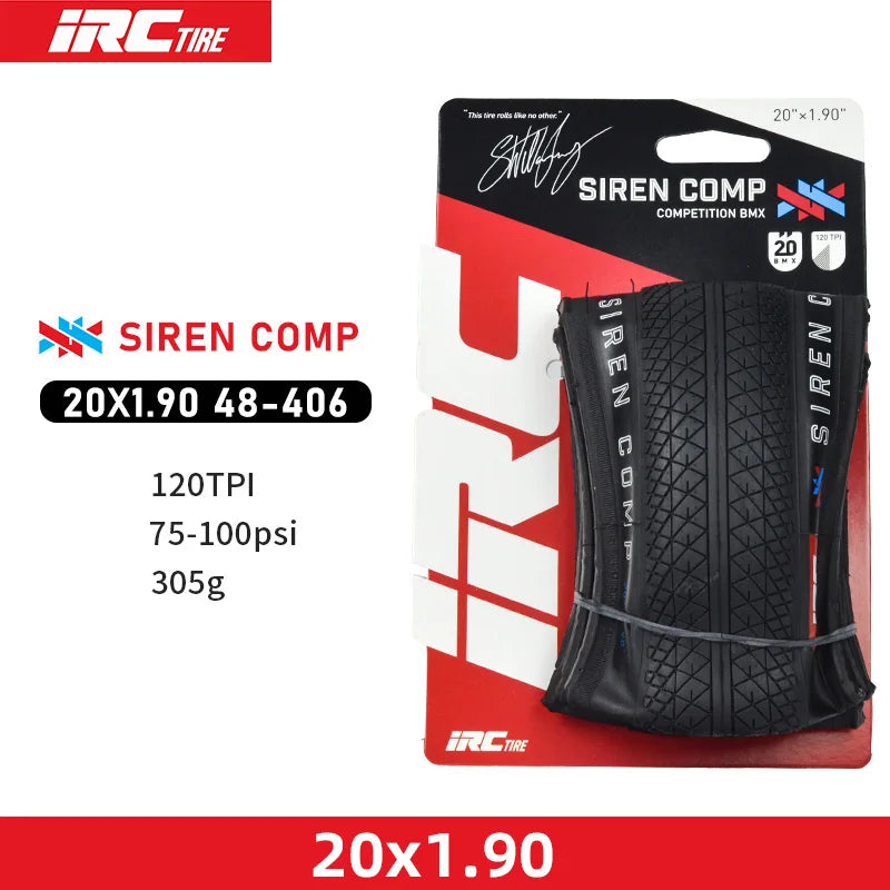 Japan Original IRC SIREN COMP BMX Bicycle Fold Tire 20x1 1/8 20x1 3/8 20x1.50/1.75/1.90 Small Wheel Bike 406/451 Tire