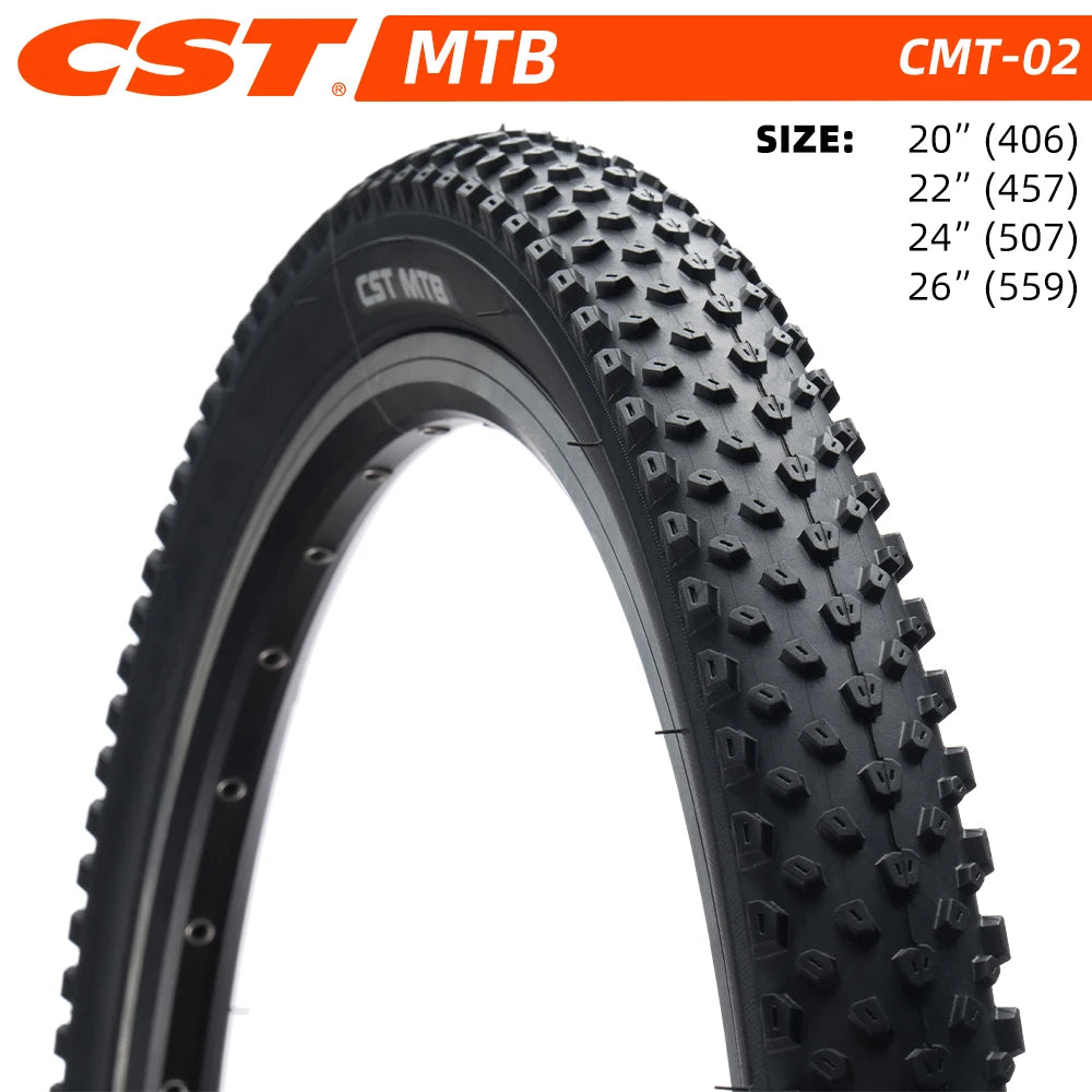 CST CMT-02 MOUNTAIN BICYCLE TIRE OF KID BIKE TYRE MTB 20 22 24 26 INCHES 20X1.95 22X1.95 24X1.95 26X1.95