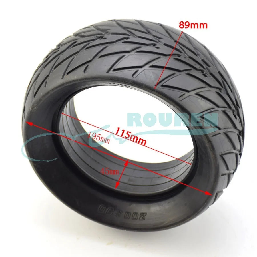 Electric Scooter Bike 200×90 Solid Tires for ZERO S8 8X Nanrobot SPEEDUAL Lightening Accessories