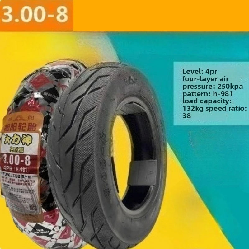 Tubeless 3.00-8 vacuum tire CST Chaoyang  Kenda  4PR vacuum tire tricycle  trolley wheelchair tires for Electric Vehicles E-Bike