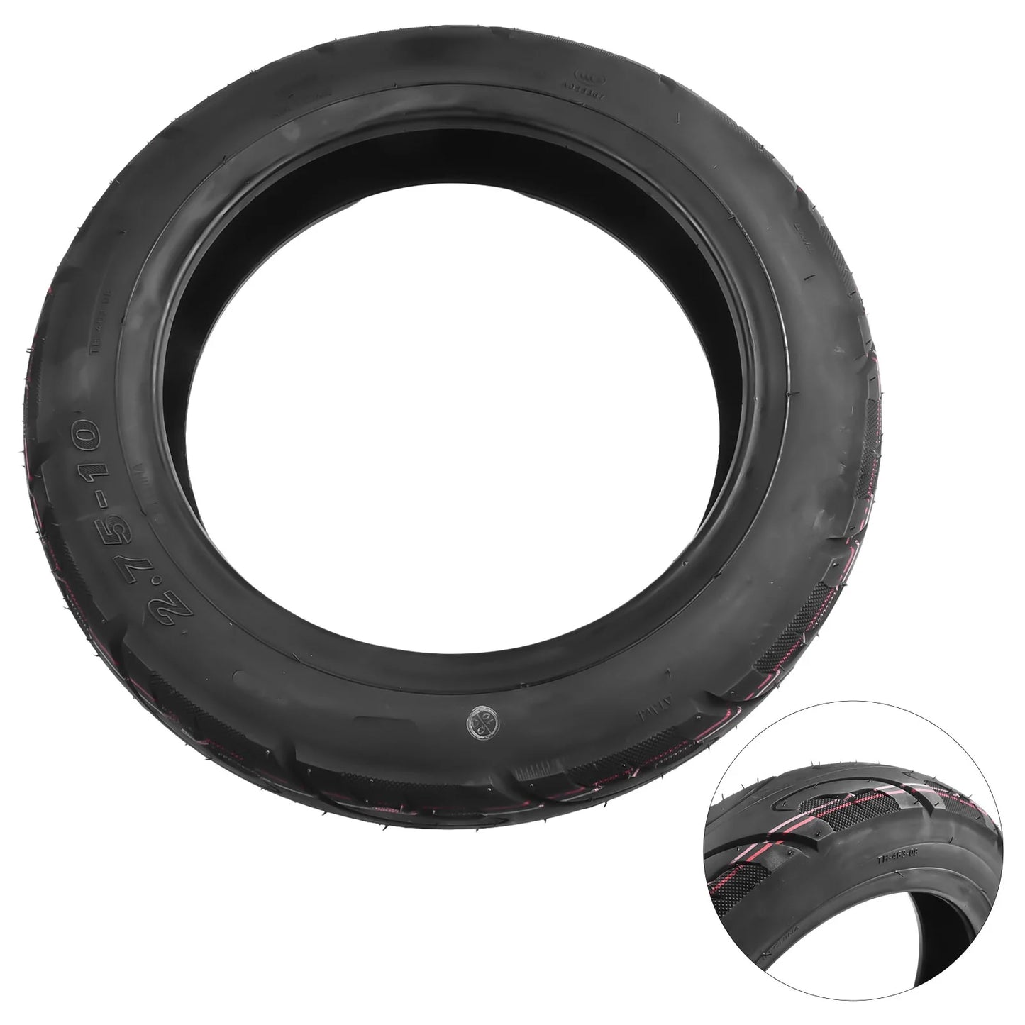 14 Inch Tubeless Rubber Tire for E Bikes 2 75 10 Size Designed for Compatibility with Various For Electric Bike Models