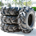 4 Forerunner Vulcan 28x9.00-12 28x9-12 28x9x12 52F 6 Ply M/T Mud ATV UTV Tires