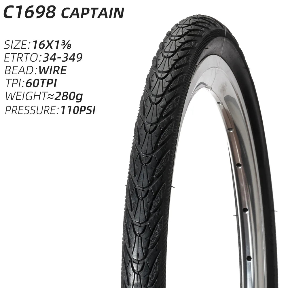 CST C1698 CAPTAIN TRAVEL BICYCLE TIRE OF CITY BIKE TYRE C1698 KIDS TIRE 34-349 C-1698 WIRE BEAD