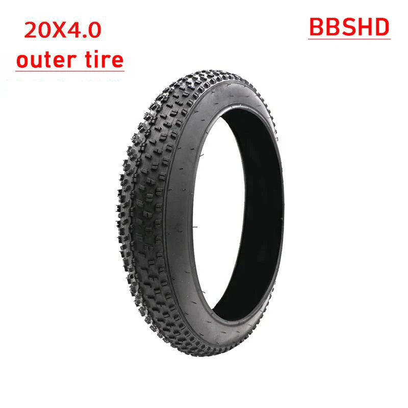 BBSHD 20 inches Fat Tire 20x4.0 Electric Fat Bike Snow Beach Bicycle Tire and Inner Tube Bike Parts Bicycle Accessories