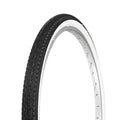 ZUKKA 26x1.75 Inch White Wall Folding Tire 1 Pack Anti-slip Drainage Bicycle Tire for 26 Inch City Commuter Bike