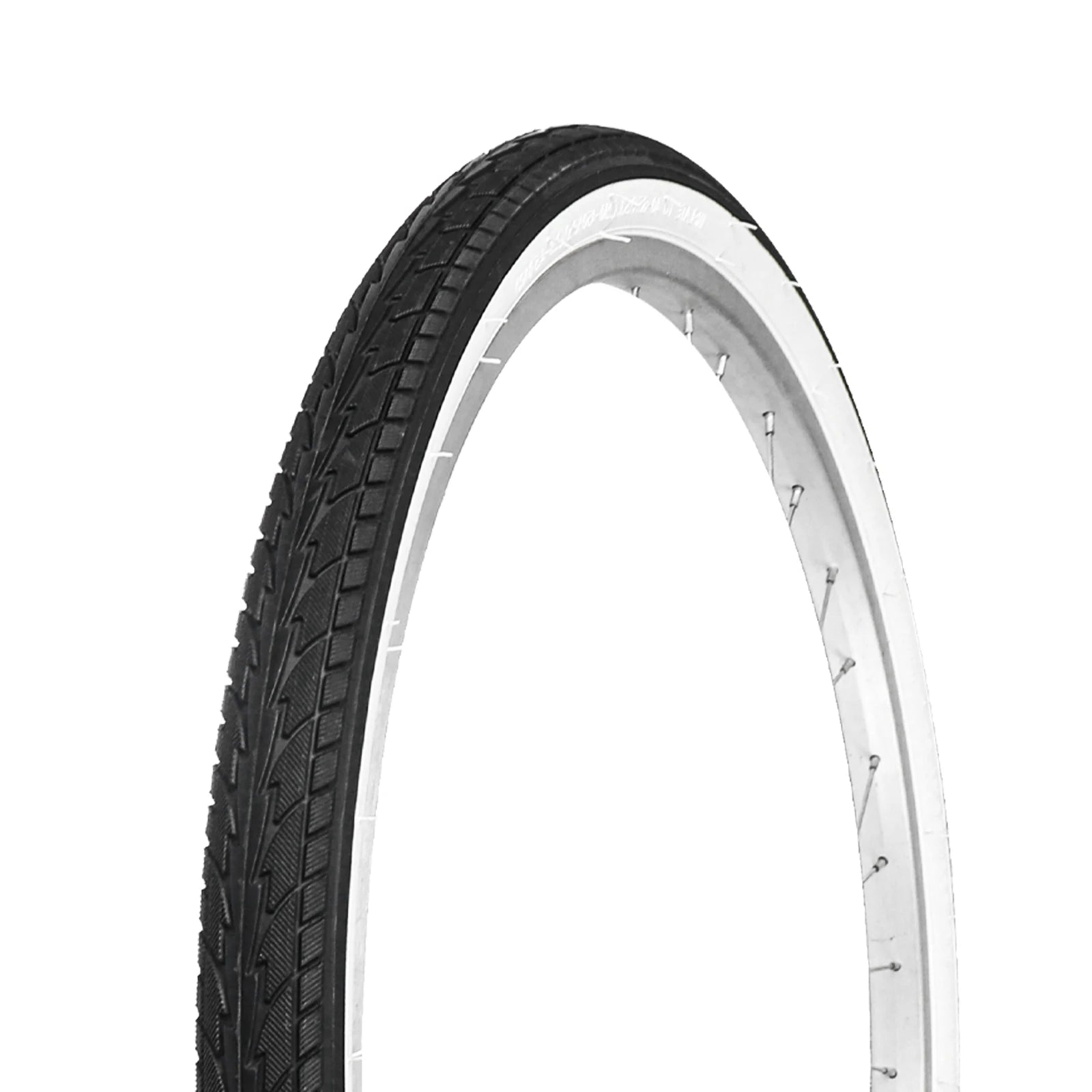 ZUKKA 26x1.75 Inch White Wall Folding Tire 1 Pack Anti-slip Drainage Bicycle Tire for 26 Inch City Commuter Bike