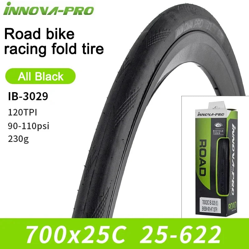 INNOVA Original 700C 700x25c/28c/30c Racing Folding Tire 120TPI for Road Bicycle Racing Bike IB-3029 Cycling Parts