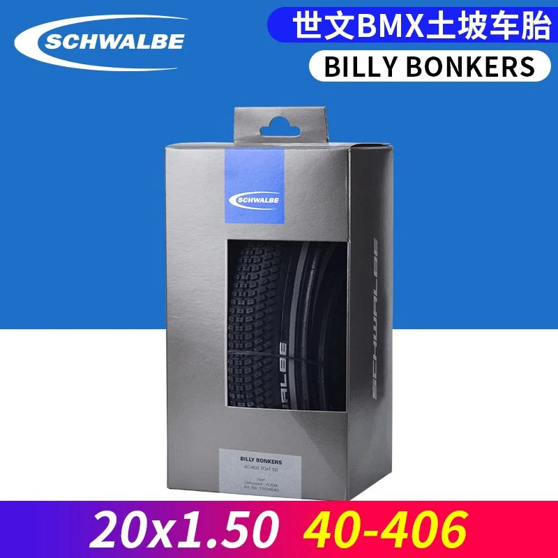 SCHWALBE Original BILLY BONKERS 18/20x1.50 2.00/26x2.10 Folding Tire for Dirt Jump MTB Bike BMX PumpTrack Bicycle Cycling Parts