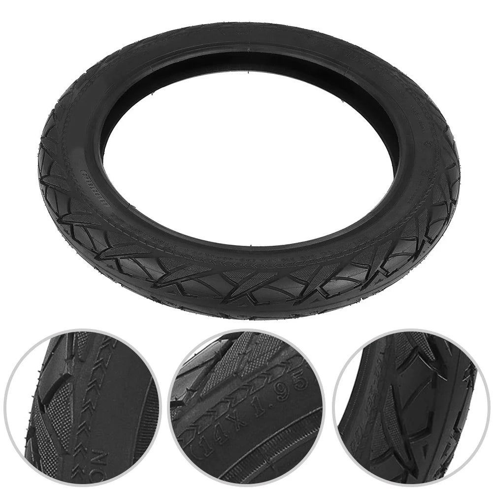 14 Inch For Electric Bike Outer Tire 14x1 95 52254 Replacement Tire Made with Rubber Material for Consistent Riding