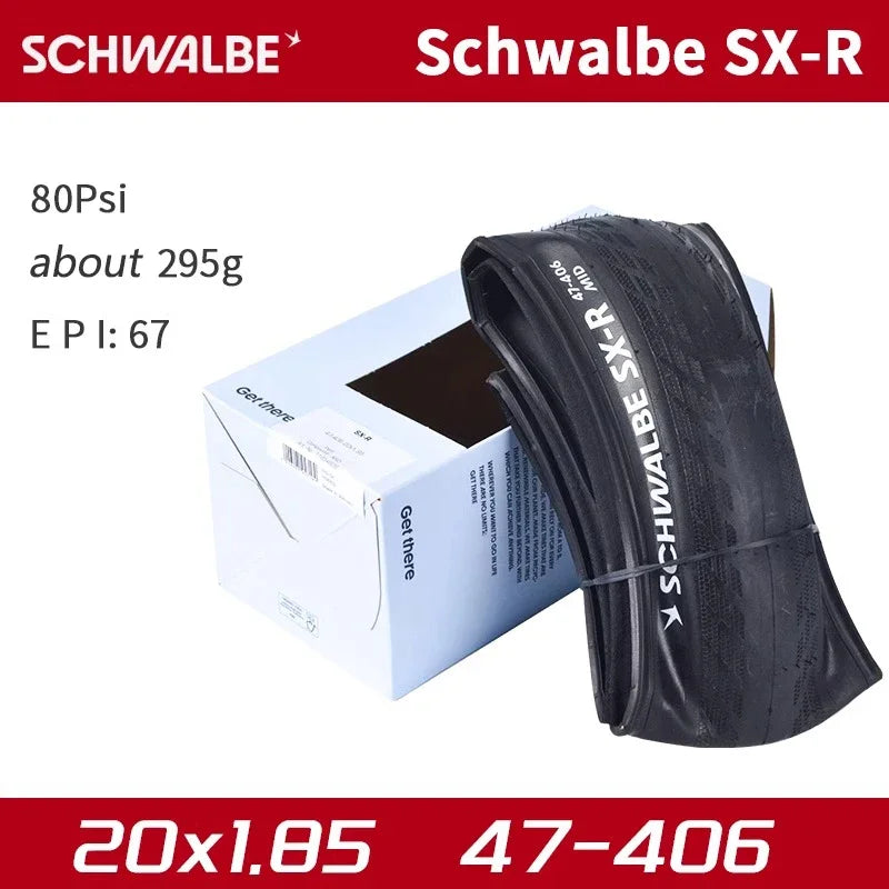 SCHWALBE Original SX-R 20x1.65/20x1.85/20x1 1/8 Folding Tire for BMX Bike Small Wheel Folding Bicycle Cycling Parts
