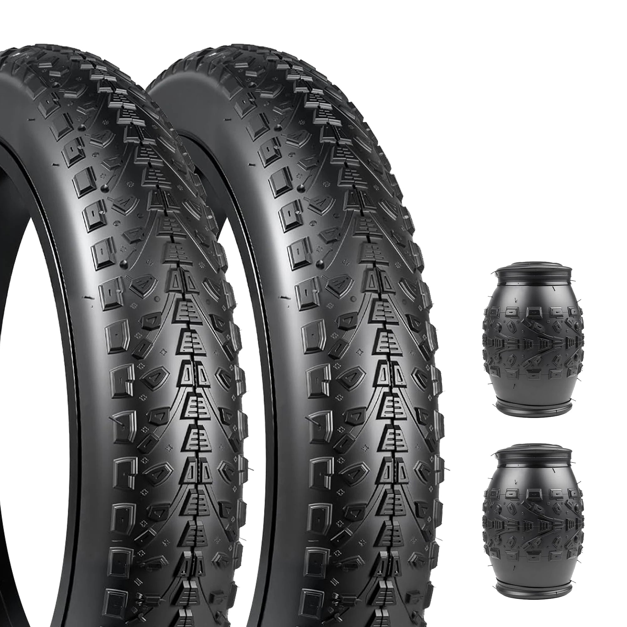 ZUKKA 24X3.0 Inch Fat Bike Tire - High Grip Anti-Slip Foldable for E-Bike/Wide Mountain/All-Terrain