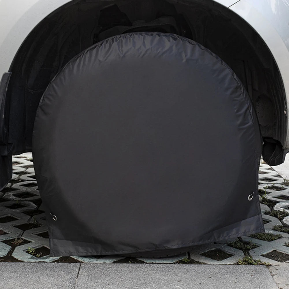 Spare Tire Cover Waterproof Automotive Wheel Protector UV Resistant Auto Tire Cover for Sun Rain Snow Tyre Protection