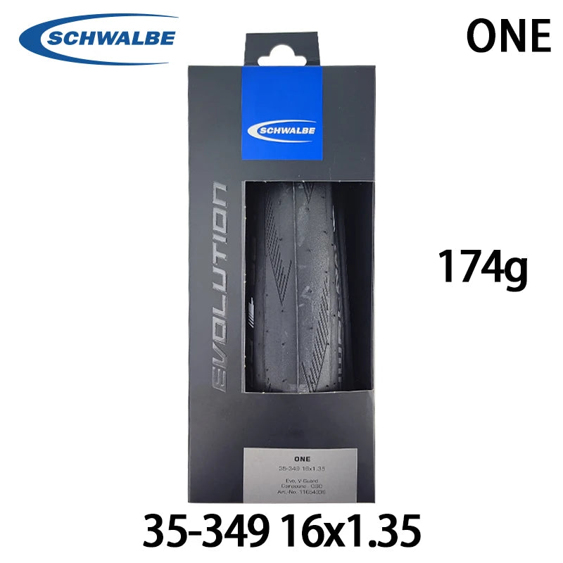 SCHWALBE ONE 35-349 16x1.35 16 Inch Black Folding Tire for Brompton Folding Bicycle BMX Bike Tyres Cycling Parts