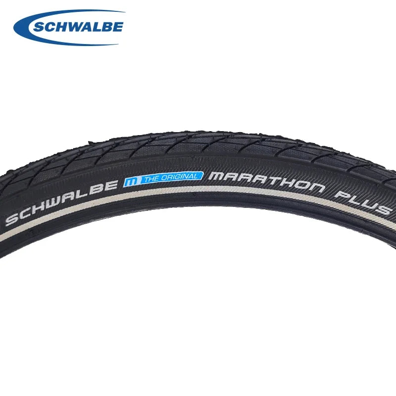 SCHWALBE Original MARATHON PLUS 26x1.75 Road MTB Bike 7 Level SmartGuard Black Reflex Bicycle Tires Cycling Parts