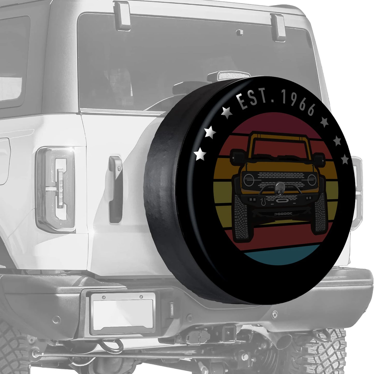 32 Inches Spare Tire Cover For Ford Bronco 2021 2022 Back Wheel Cover Storage Bag Protector Car Tools Car Exterior Accessories