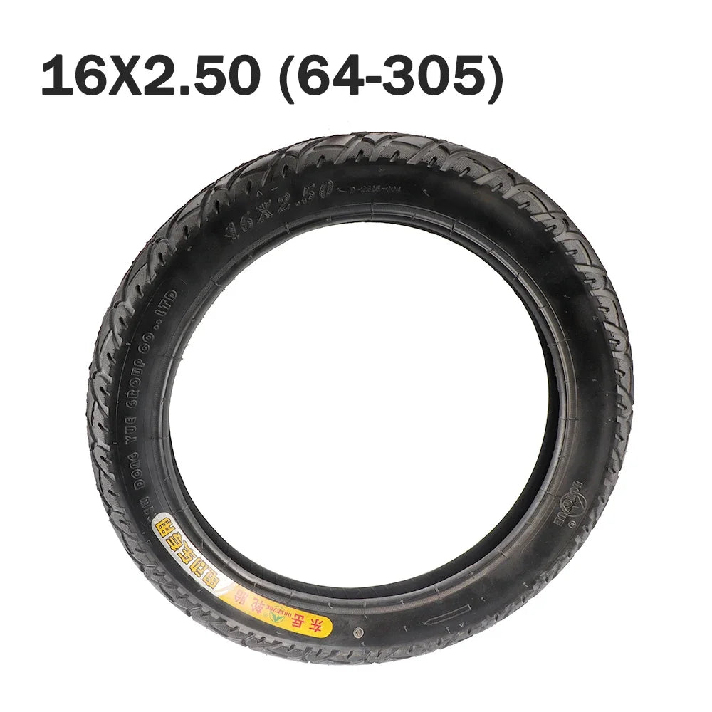 16 Inch Tire High Quality Tubeless Tires Electric Bikes Kid Bikes Small BMX and Scooters 16x2.50 (62-305) Tire Parts
