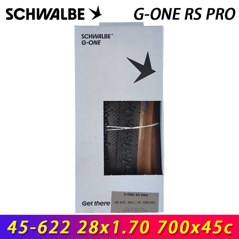 SCHWALBE Original G-ONE RS PRO 700x35c/40c/45c Tubeless Folding Tire for XC Race Gravel Bike Touring Bicycle Cycling Parts