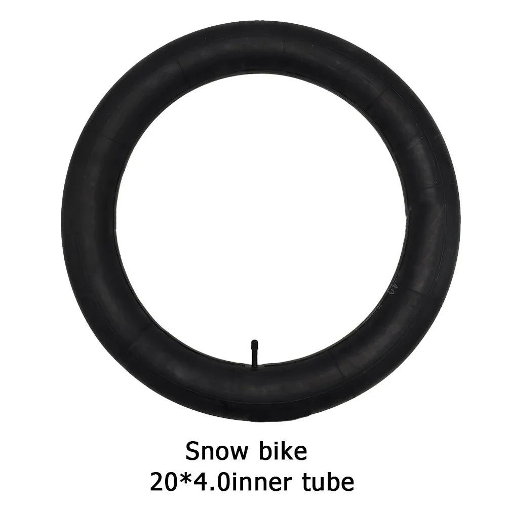 20x4.0 Snowmobile & ATV Inner Tube Wide Black Rubber Replacement Tube For Fat Tire Bicycles Off-Road ATVs Bike Accessories