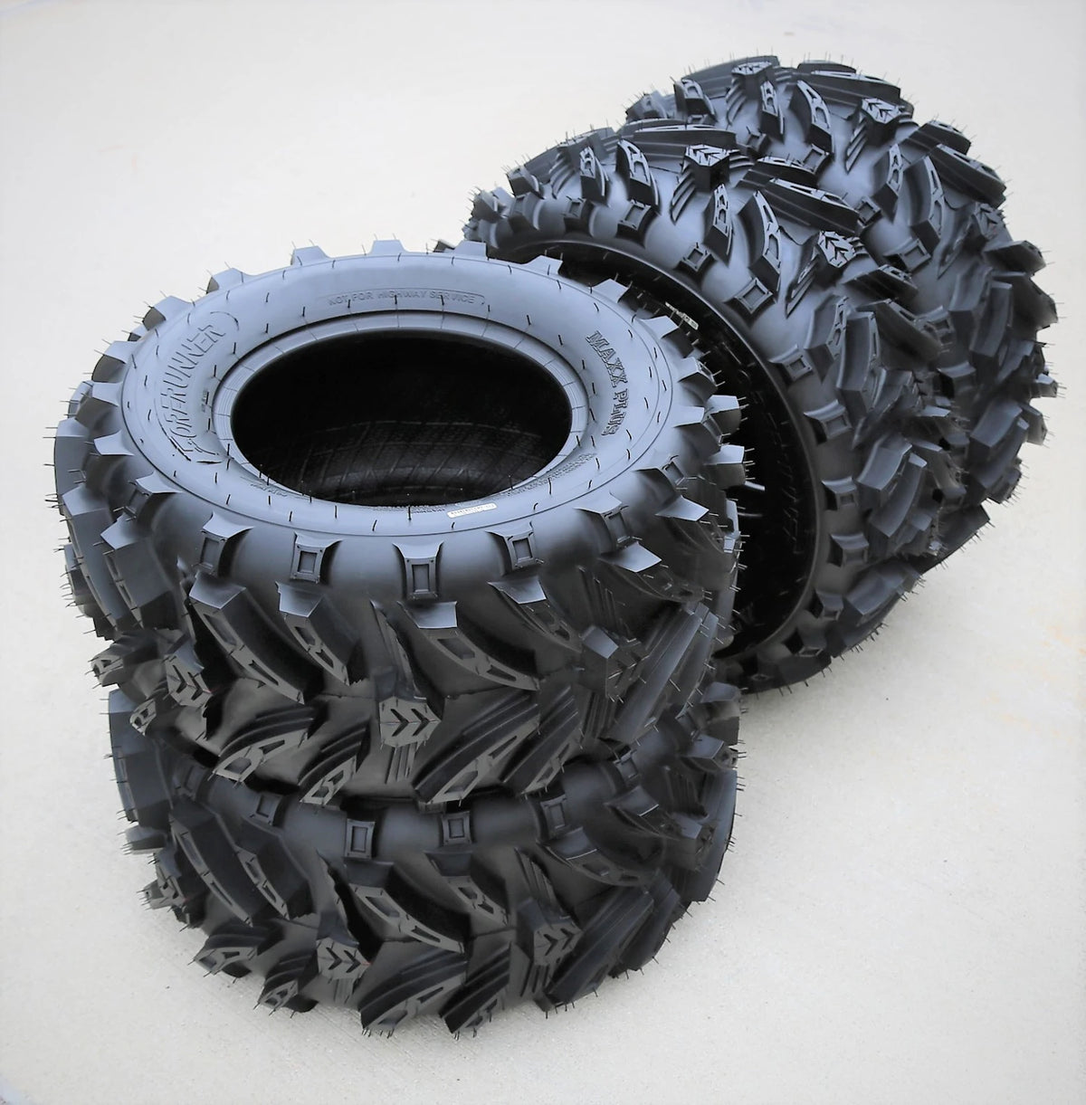 2 Forerunner Maxx Plus 27x12.00-12 27x12-12 27x12x12 60F 6 Ply Mud ATV UTV Tires