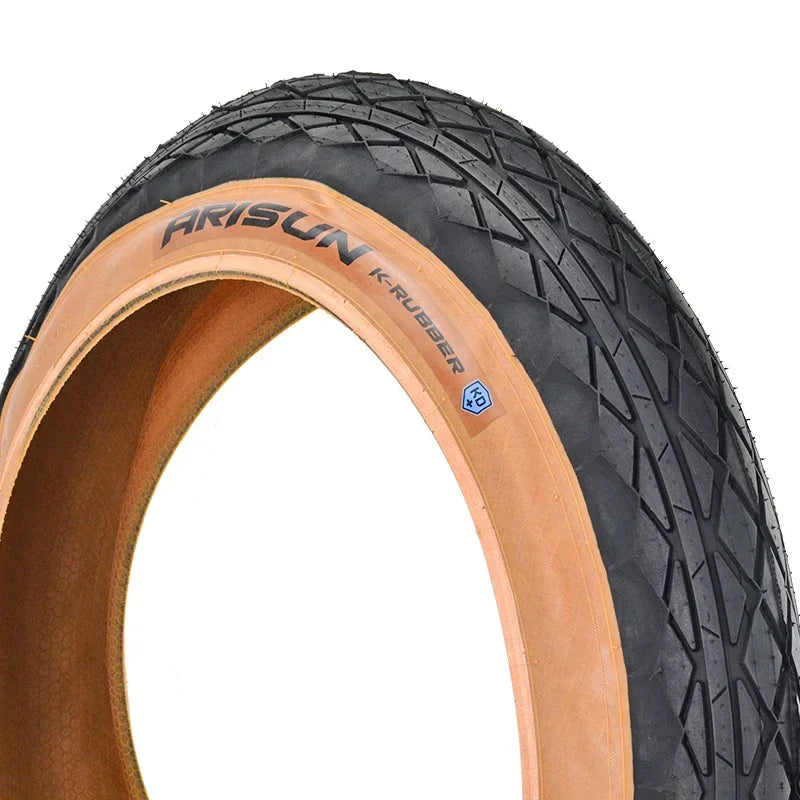 CHAOYANG ARISUN 20x4.0 Fat Tire Snow Bicycle Mobilebike 20PSI Brown Edge Anti-slip Electric Beach 60TPI Bike MTB Bicycle Tire