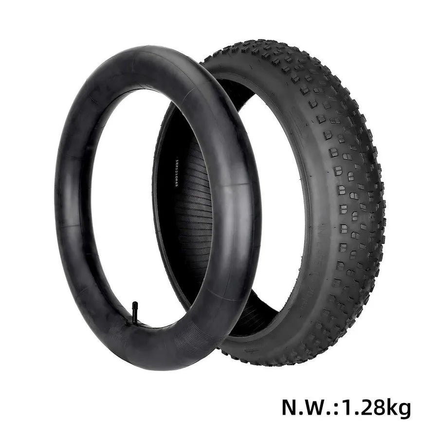 20x4.0 Beach Snowfield All Terrain Vehicle Tire Ultra Wide Off-Road Tire For E-Bicycle Electric Scooter 20 Inch 100-406 Tyre