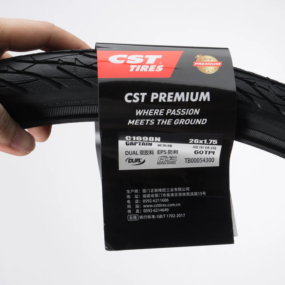 CST C1698 CAPTAIN TRAVEL BICYCLE TIRE OF CITY BIKE TYRE C1698 KIDS TIRE 34-349 C-1698 WIRE BEAD