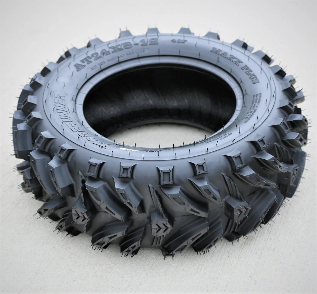 Forerunner Maxx Plus 24x8.00-12 24x8-12 24x8x12 40F 6 Ply M/T Mud ATV UTV Tire