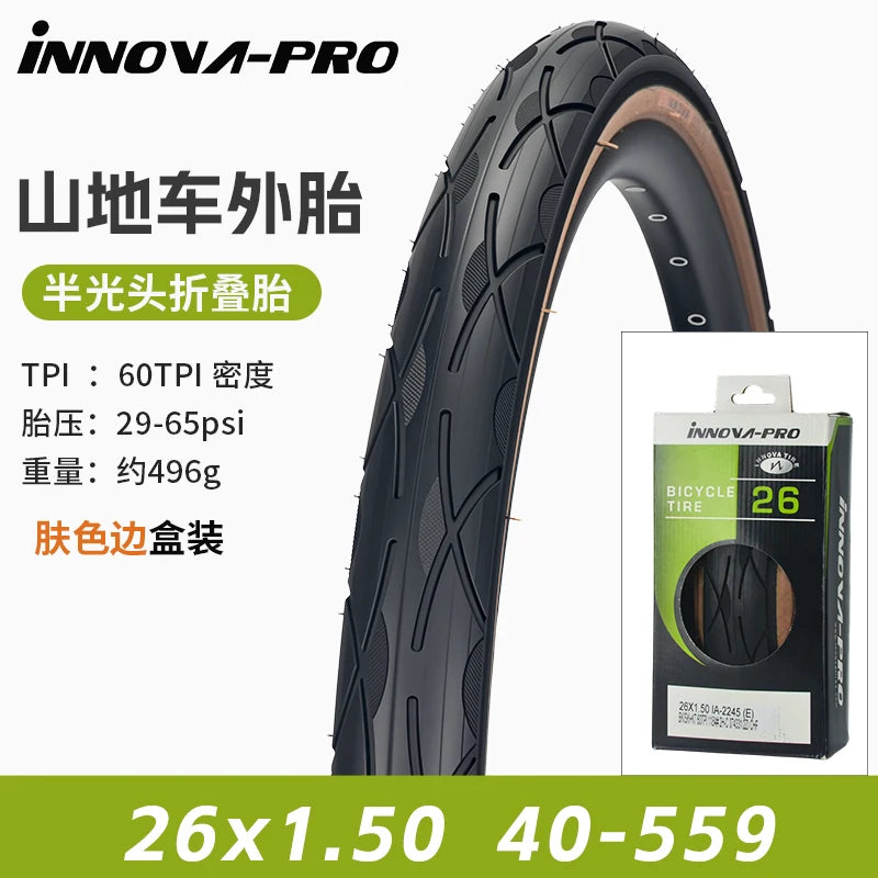 INNOVA-PRO Original MTB Semi-Slick Tire 26x1.5 27.5x1.6 Folding Tire for Race MTB Bicycle IA-2406/2245 Cycling Parts