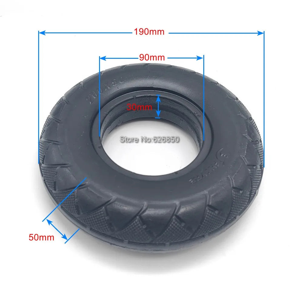 200x50 Solid Tire Tubeless Tyre For Speedtrott GX14 Speedway Mini 3/4 Razor Scooter Front Wheel Solid Explosion-Proof Tire