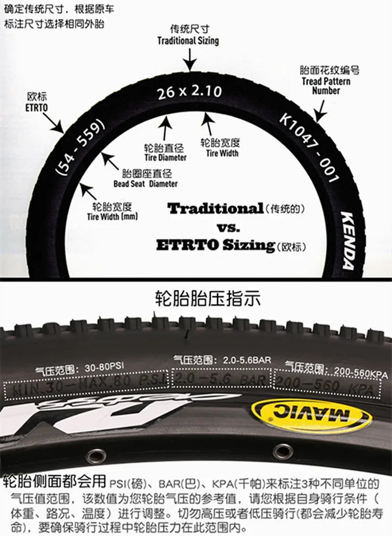 KENDA Bicycle Tire 20" 20 Inch 20X1.95 20x2.125 BMX Bike Tyres Kids MTB Mountain Bike Tires 20x2.0 K905 K816 Inner tube