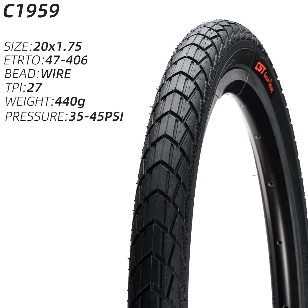 20x1.75 47-406 CST C1959 BMX BICYCLE TIRE KID BIKE TYRE