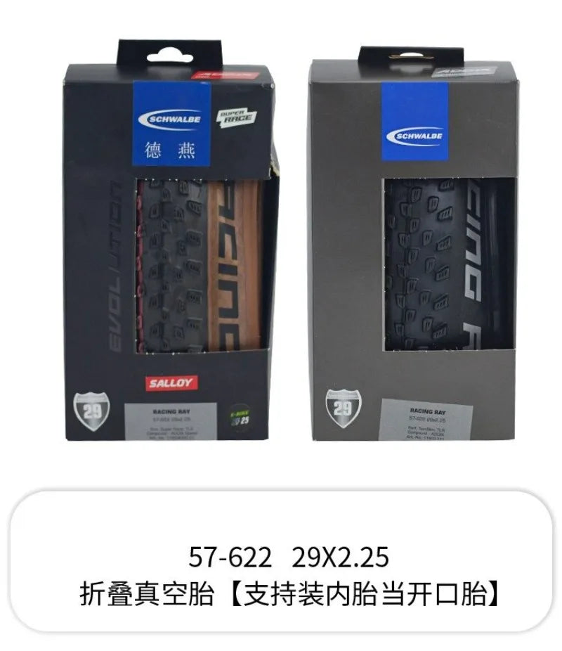 SCHWALBE Original RACING RAY RALPH/ROCKET RON/NOBBY NIC Folding Tire for XC Road Gravel MTB Bike Downhill Off-Road Cycling Parts