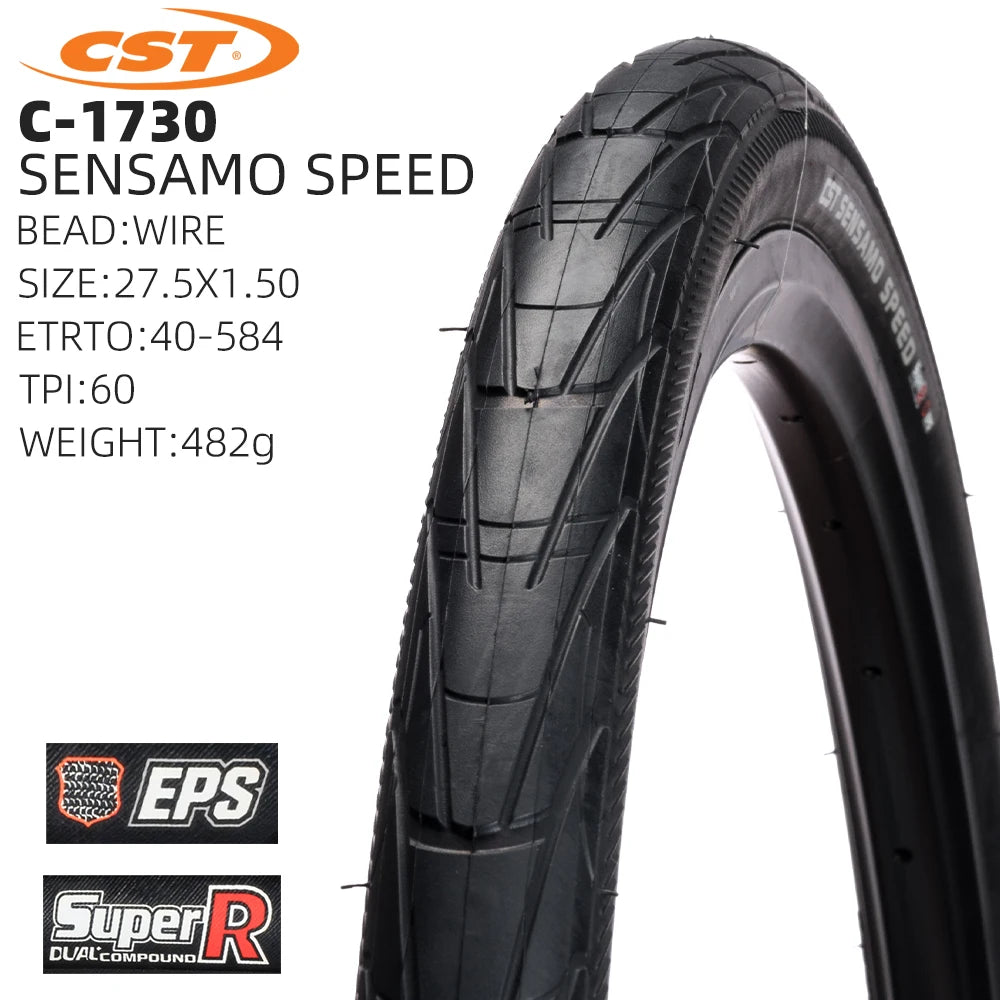 650B 27.5X1.50 CST TRAVEL URBAN BICYCLE TIRE WIRE BEAD CITY COMMUTING BIKE TYRE 40-584