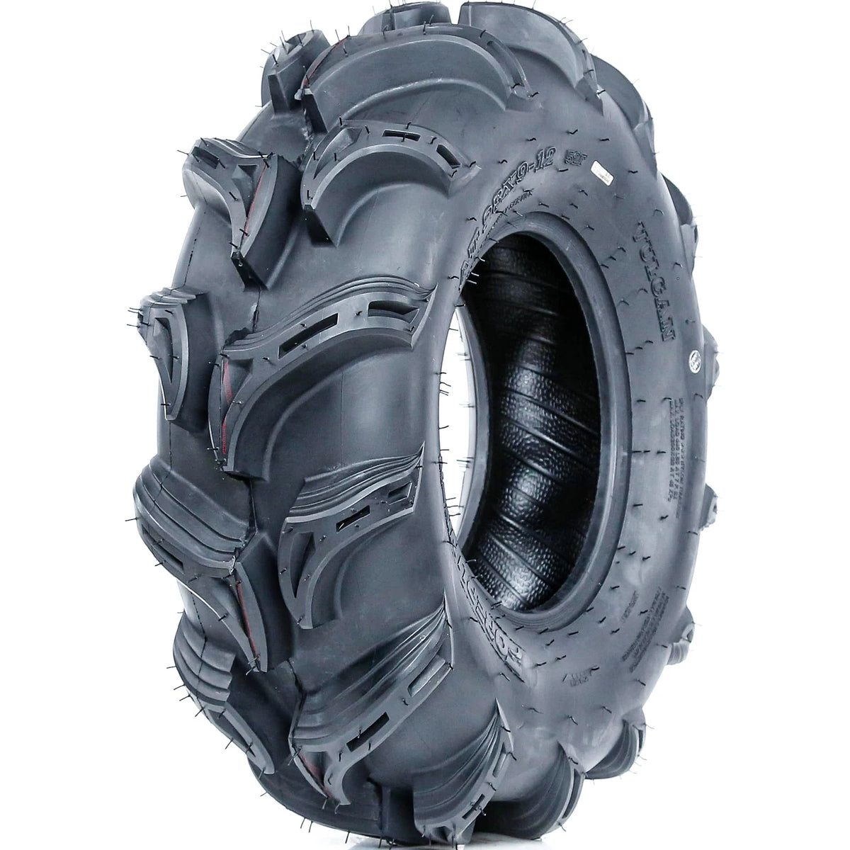 4 Forerunner Vulcan 28x9.00-12 28x9-12 28x9x12 52F 6 Ply M/T Mud ATV UTV Tires