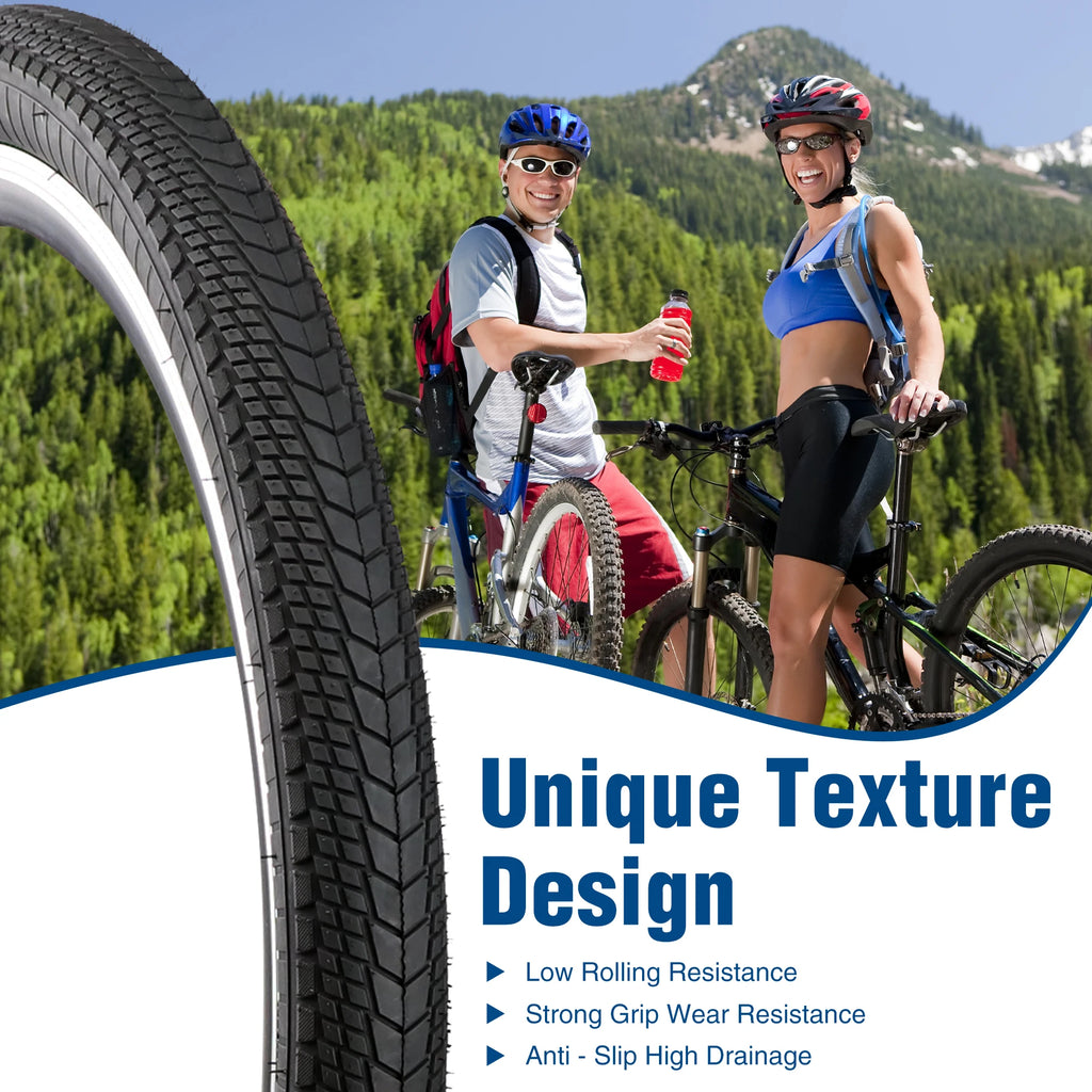 ZUKKA 26×2.125 MTB Tire All-Terrain High Grip Wear Resistant Steel Wire Bead Replacement For E-Bike Commuting Outdoor Rides