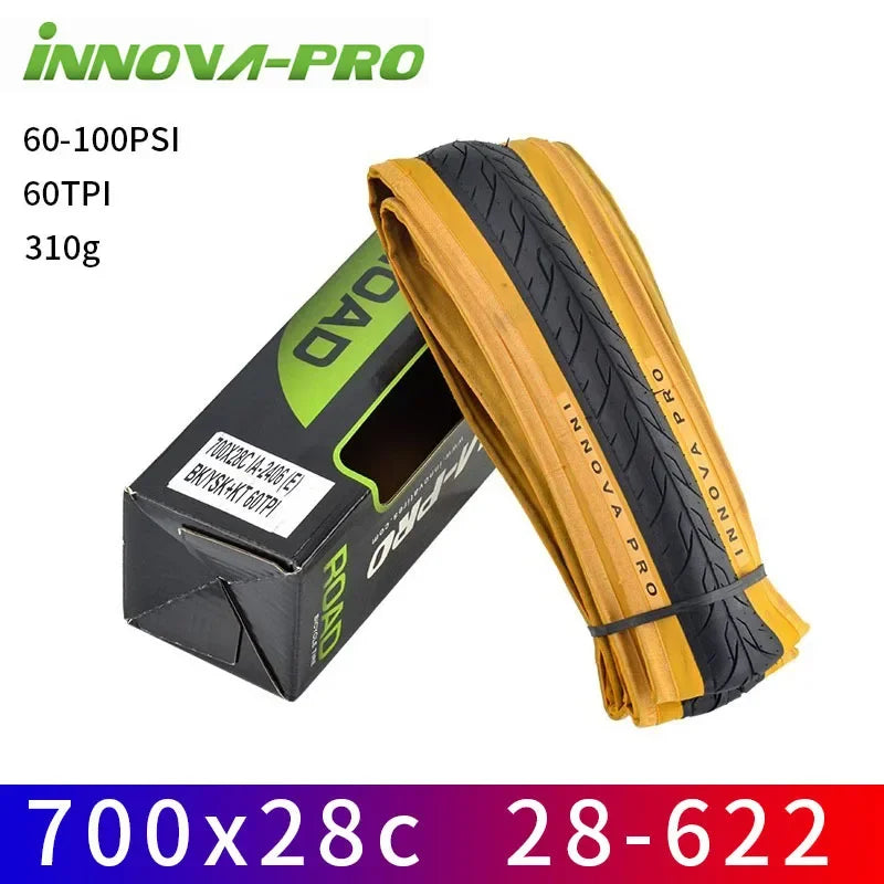 INNOVA Original 700c Road Bike Tire 700x23c/25c/27c/28c/30c Retro Travel Bicycle Out Tire 60/120 TPI Bike Tire Cycling Parts
