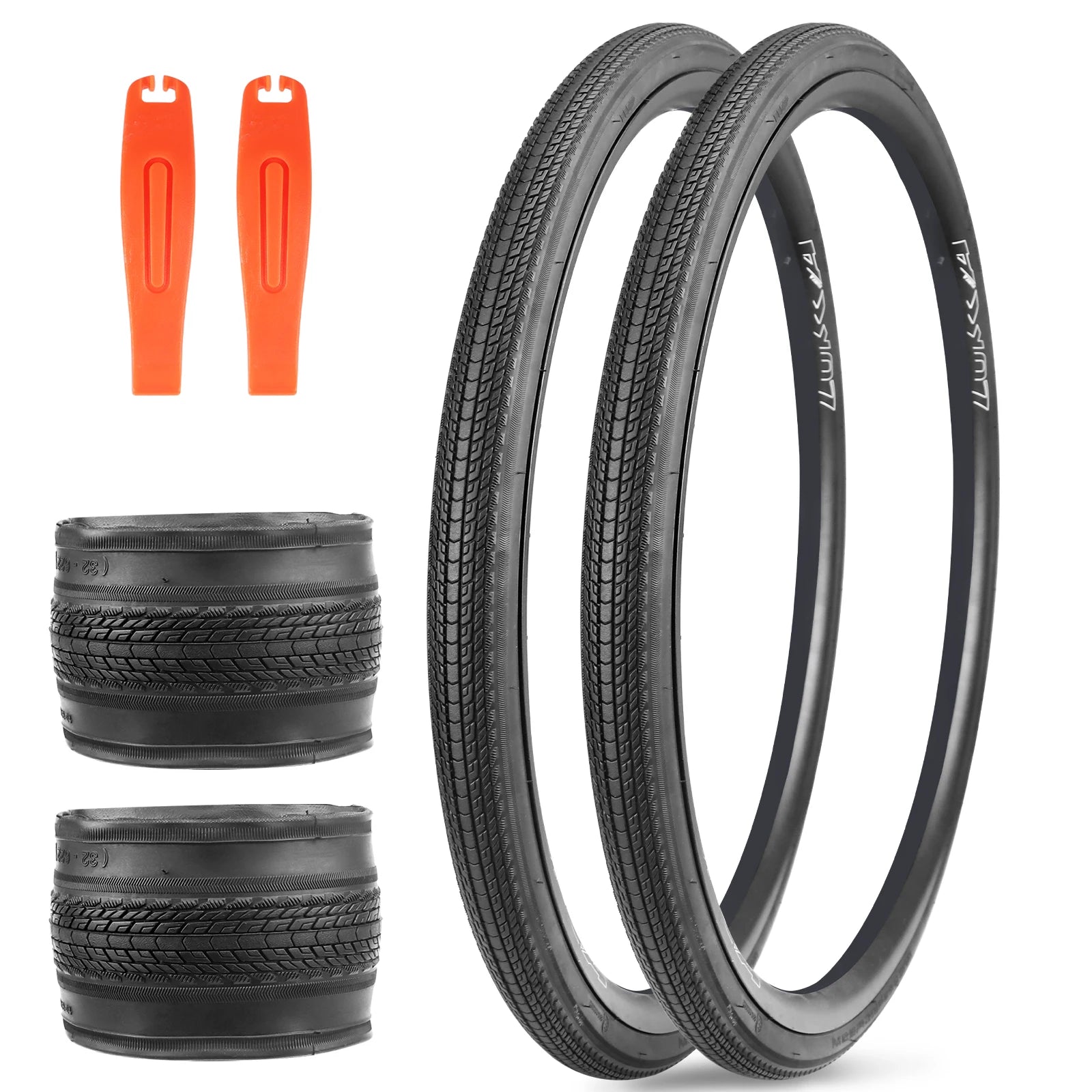 ZUKKA 2 Pack 700x28/32/35C Road Gravel Bike Tires Foldable High Grip Durable Off-Road for Commuter Cycling