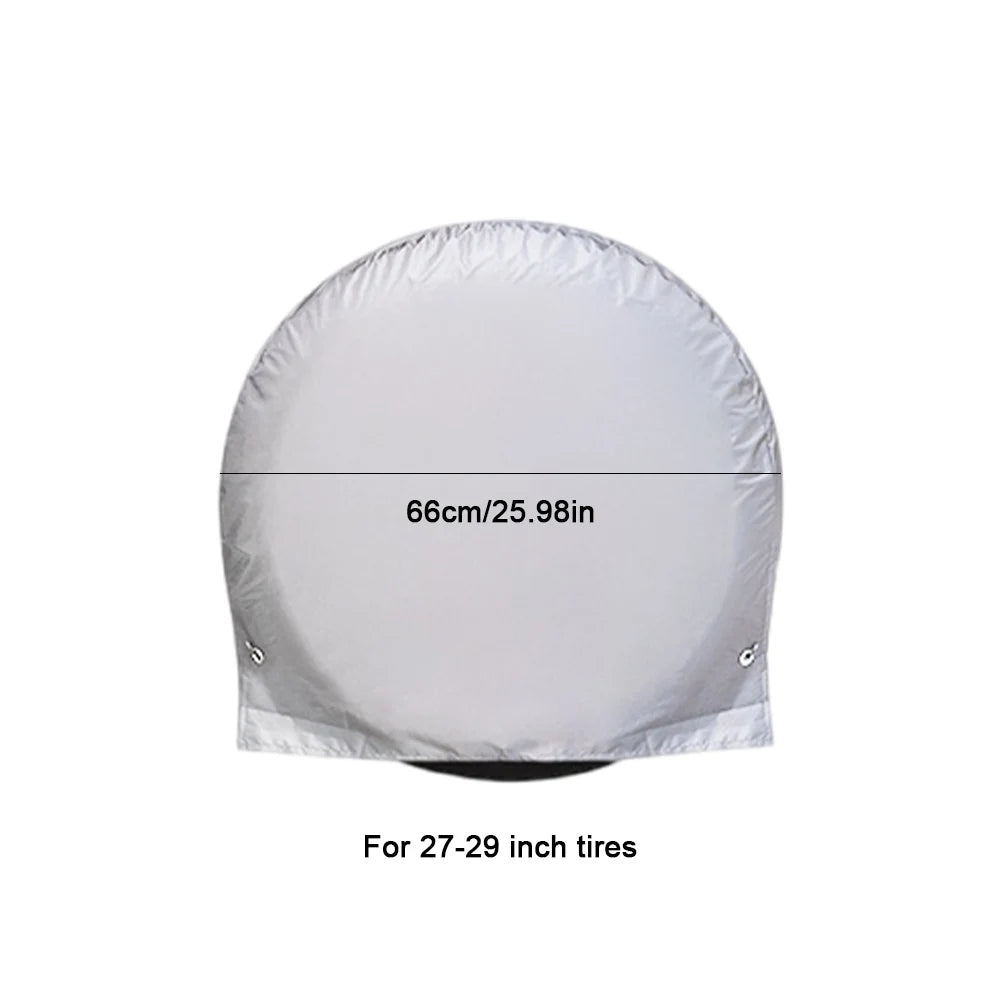 Spare Tire Cover Waterproof Automotive Wheel Protector UV Resistant Auto Tire Cover for Sun Rain Snow Tyre Protection